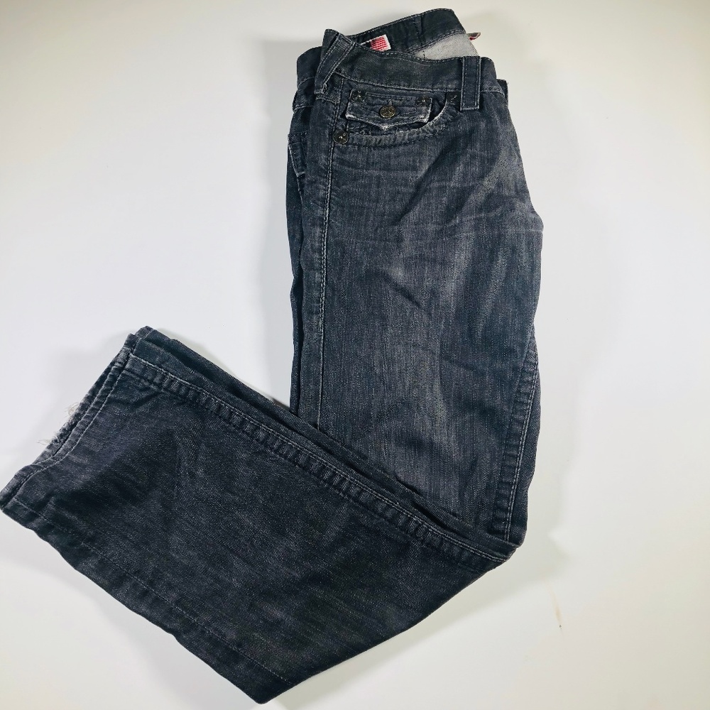 True Religion Ricky Relaxed Straight Men's Black